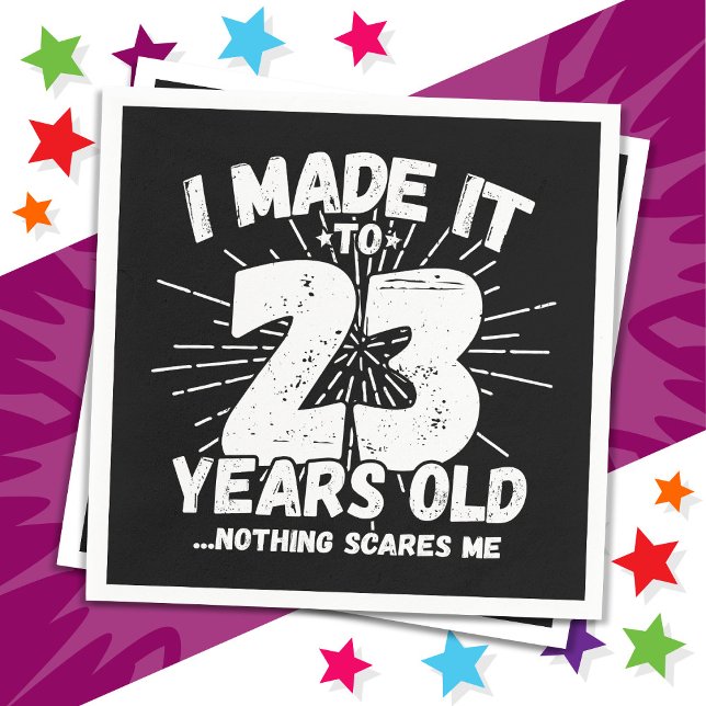 Guardanapo De Papel 23 Anos De Idade Sarcástica Meme Engraçado 23 Anos (Criador carregado)