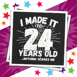 Guardanapo De Papel 24 anos de idade Sarcástico Meme Engraçado 24.º an
