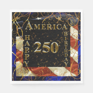 Guardanapo De Papel 250º Feliz Aniversário América!