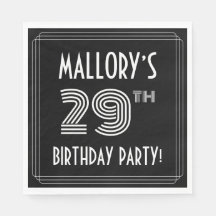 29.a Festa de aniversário: Estilo de Deco de Arte 