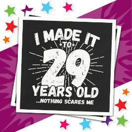 Guardanapo De Papel 29 anos de idade Sarcástico Meme Engraçado 29 de a