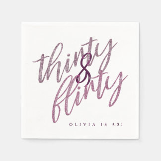 Guardanapo De Papel 30 e papel de Festa de aniversário suave