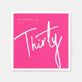 Guardanapo De Papel 30 rosa moderno 330 festa de aniversário
