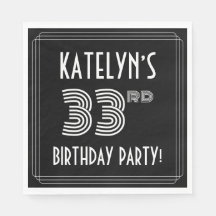 33.a Festa de aniversário: Estilo de Deco da Arte 