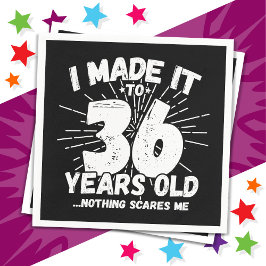 Guardanapo De Papel 36 anos Sarcastic Meme Engraçado 36. Aniversário