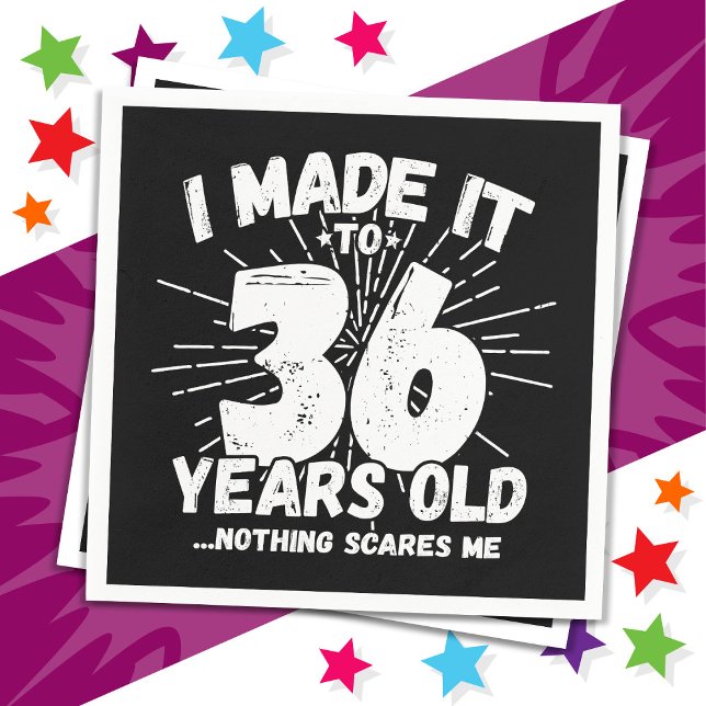 Guardanapo De Papel 36 anos Sarcastic Meme Engraçado 36. Aniversário (Criador carregado)