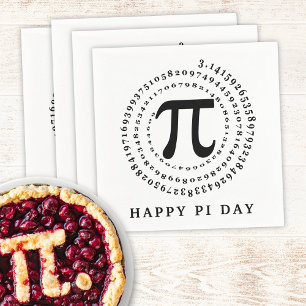 Guardanapo De Papel 3.14 Número Espiral Feliz Dia Pi