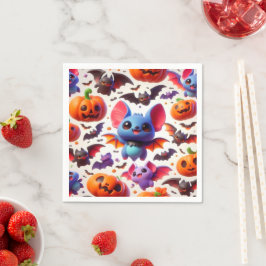 Guardanapo De Papel 3D cute bats halloween