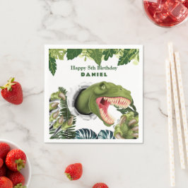Guardanapo De Papel 3D Dinosaur Birthday