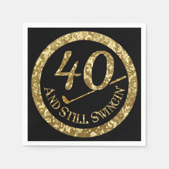 Guardanapo De Papel 40 E Ainda Nadando (Frente)