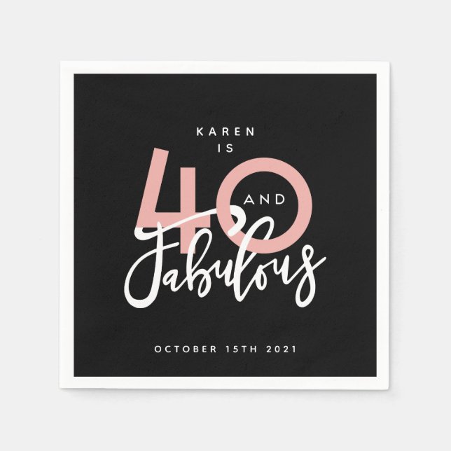 Guardanapo De Papel 40 e uma placa de papel fabulosa (Frente)