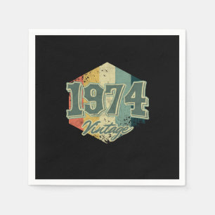 Guardanapo De Papel 46 º Aniversário do Presente de Celebração 1974