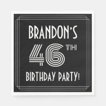 46.a Festa de aniversário: Estilo de Deco de Arte 