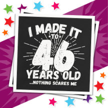 46 anos de idade Sarcástico Meme Engraçado 46.º an