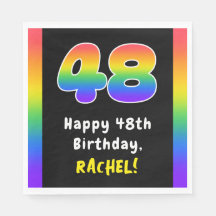 48th Birthday: Rainbow Spectrum # 48, Custom Name