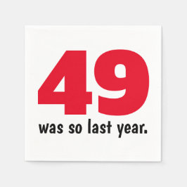 Guardanapo De Papel 49 foi no ano passado