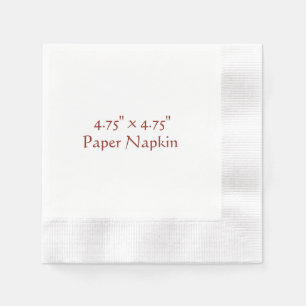 Guardanapo De Papel 4,75" x 4,75" Coquetel Branco Cunhado