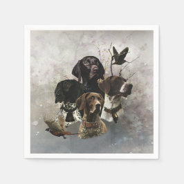 Guardanapo De Papel 4 Cores de Ponteiro Baixo Alemão