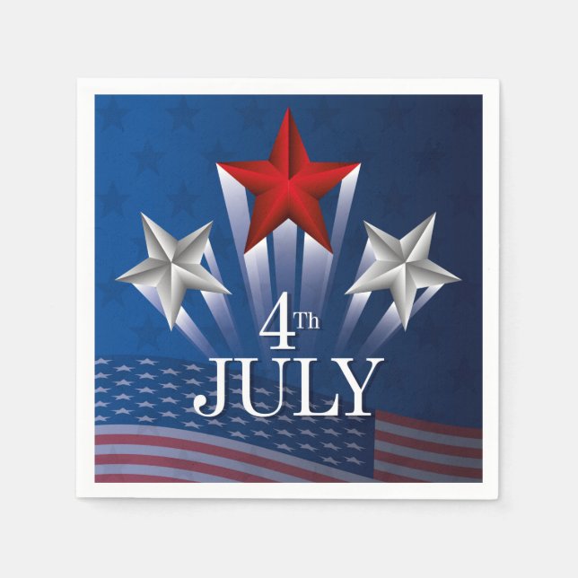 Guardanapo De Papel 4 de julho (Frente)