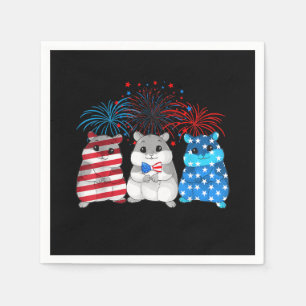 Guardanapo De Papel 4 De Julho De American Flag Happy Guiné Pig