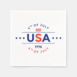 Guardanapo De Papel 4 de julho Documento de Celebração Napkins