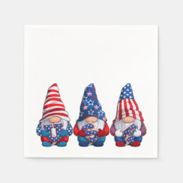 Guardanapo De Papel 4 de julho Gnomos