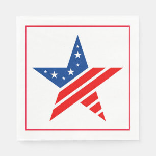 Guardanapo De Papel 4 de julho Livro Patriótico Napkins