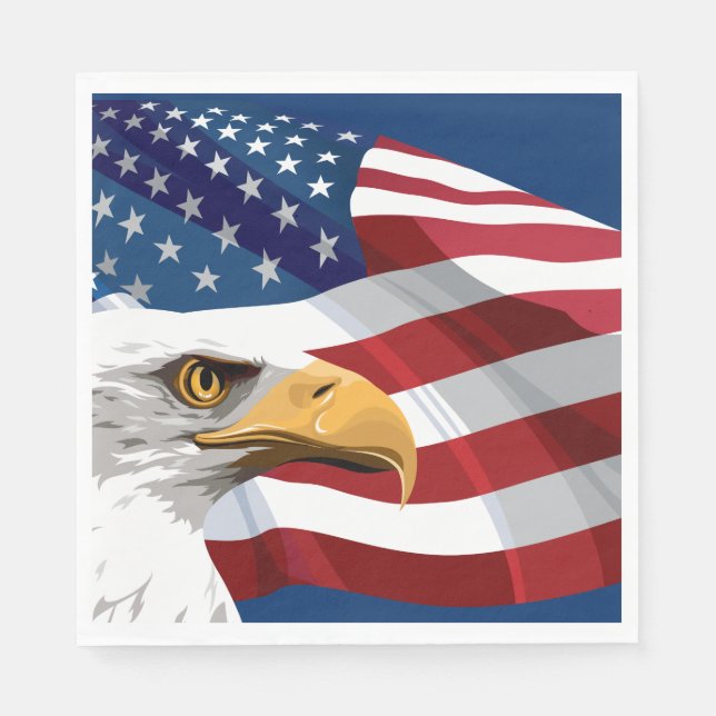 Guardanapo De Papel 4 de julho Papel Napkins (Frente)