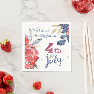 Guardanapo De Papel 4 de julho Partido Personalizado Na moda