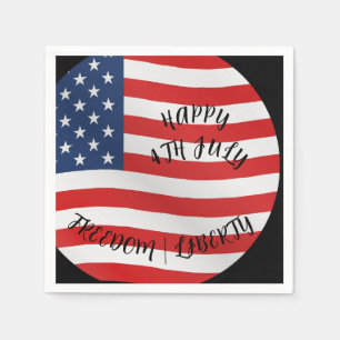 Guardanapo De Papel 4th July celebration paper party napkins