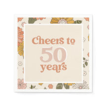 50ª Festa de aniversário Napkins