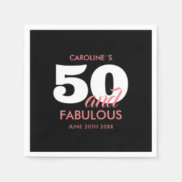 Guardanapo De Papel 50º aniversário 50 e fabuloso