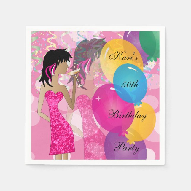 Guardanapo De Papel 50º aniversário do Partido Bash (Frente)