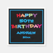 50º aniversário Feliz Aniversário Coisa Moderna Pe