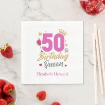 50º Aniversário Papel Personalizado