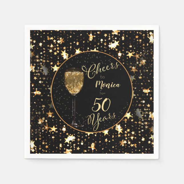 Guardanapo De Papel 50.º Aniversário do Ano (Frente)