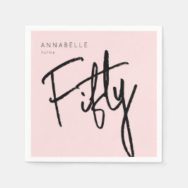 Guardanapo De Papel 50.º aniversário dos 55.º anos modernos