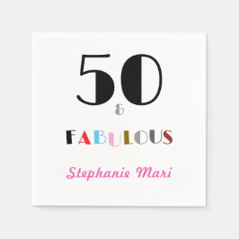 Guardanapo De Papel 50 and Fabulous Art Deco 50th Birthday Party
