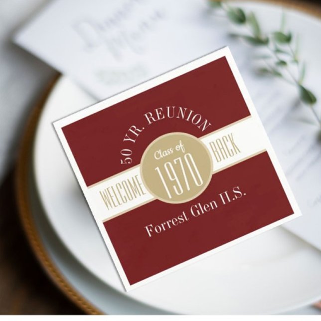 Guardanapo De Papel 50 anos de Reunião de Boas-vindas (Criador carregado)