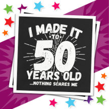 50 anos Sarcástico Meme Engraçado 50º aniversário