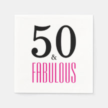 50 e 50º Papel de Aniversário Fabuloso Nápoles