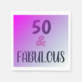 Guardanapo De Papel 50 E Festa de aniversário Fabulosa