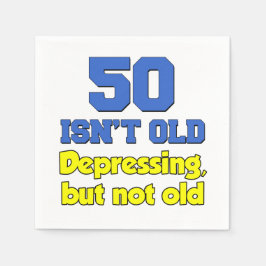 Guardanapo De Papel 50 não é velho, deprimente, mas não velho