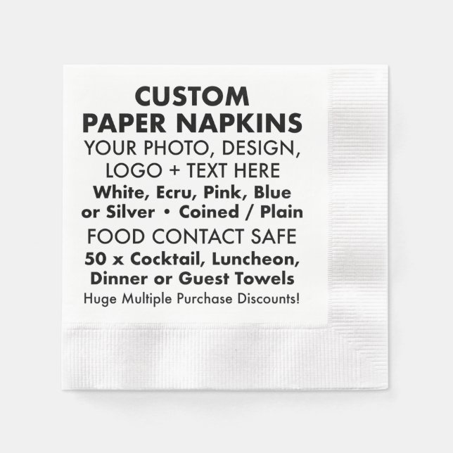 Guardanapo De Papel 50 vezes CHURRASCO personalizado Codinado Papel co (Frente)