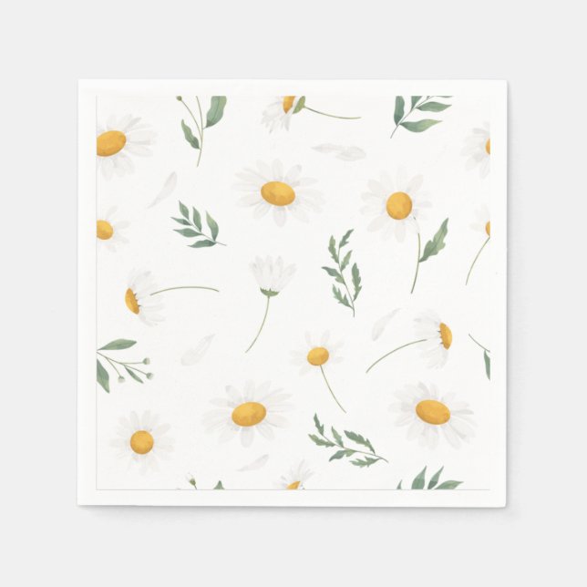 Guardanapo De Papel 50pc - Daisy napkins (Frente)