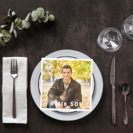 Guardanapo De Papel 50th birthday photo hello 50 guys men luncheon