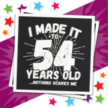 54 anos Sarcástico Meme Engraçado 54 anos aniversá