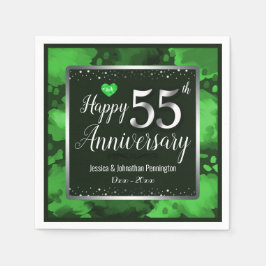 Guardanapo De Papel 55.º aniversário de casamento