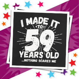 Guardanapo De Papel 59 anos de idade Sarcástico Meme Engraçado 59.º an