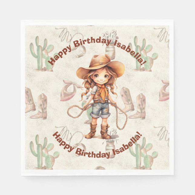 Guardanapo De Papel 5 de Aniversário de Bash (Frente)